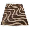 Tapis Shaggy en soie avec design Blading